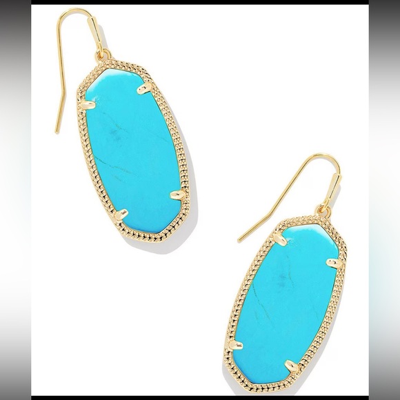 Kendra Scott Turquoise Drop Earrings - Picture 2 of 4